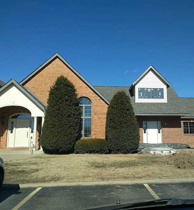 Exterior of pet boarding and kennel facility near Scott Air Force Base Illinois
